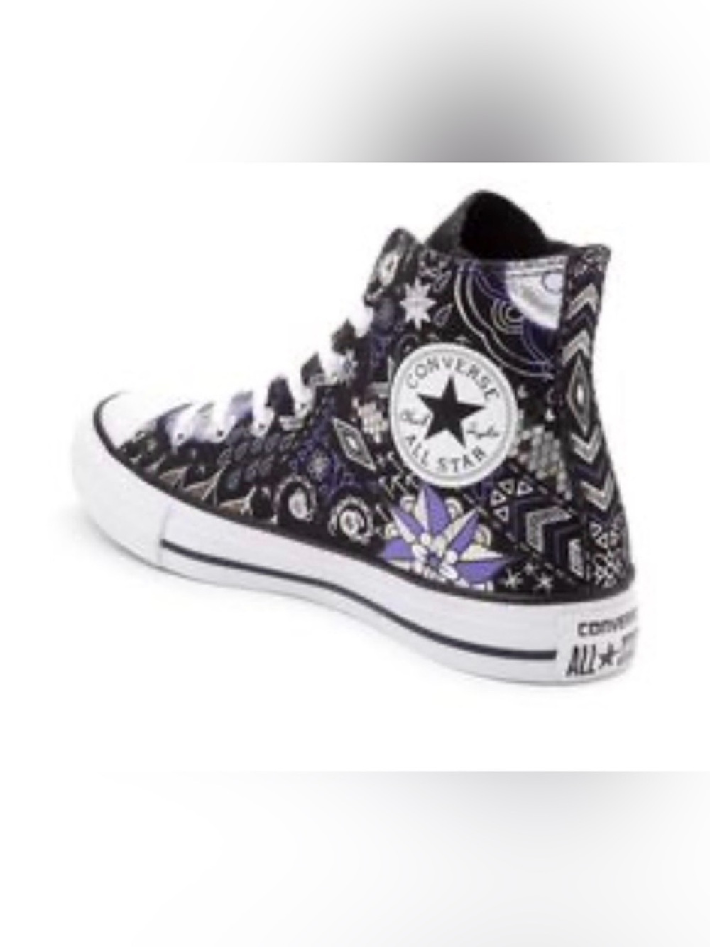 Converse All Stars High Tops
Black Purple Rare Size 7 - Picture 3 of 13